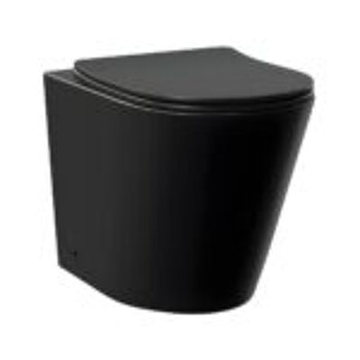 INODORO PORCELANA SIN MOCHILA HAUSAR BURDEOS MATTE BLACK NEW-TECH