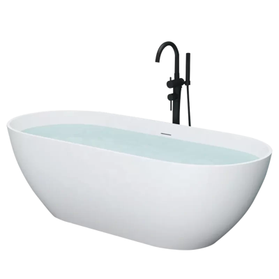 BAÑERA EXENTA MINERAL CUARZO HAUSAR VICENZA 907S MATTE WHITE