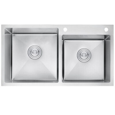 BACHA DE COCINA ACERO AISI304 HAUSAR HM-D7843