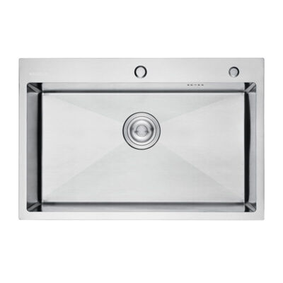 BACHA DE COCINA ACERO AISI304 HAUSAR HM-6845